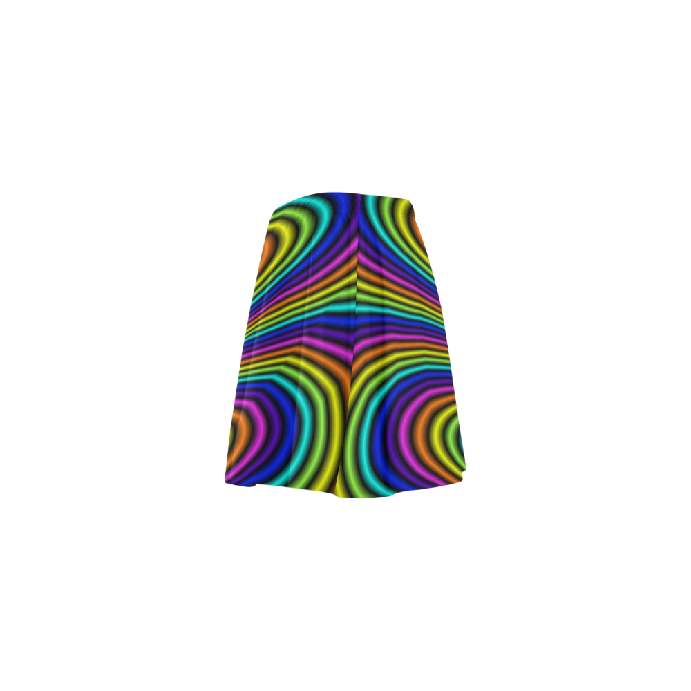O rainbow Mini Skating Skirt (Model D36)