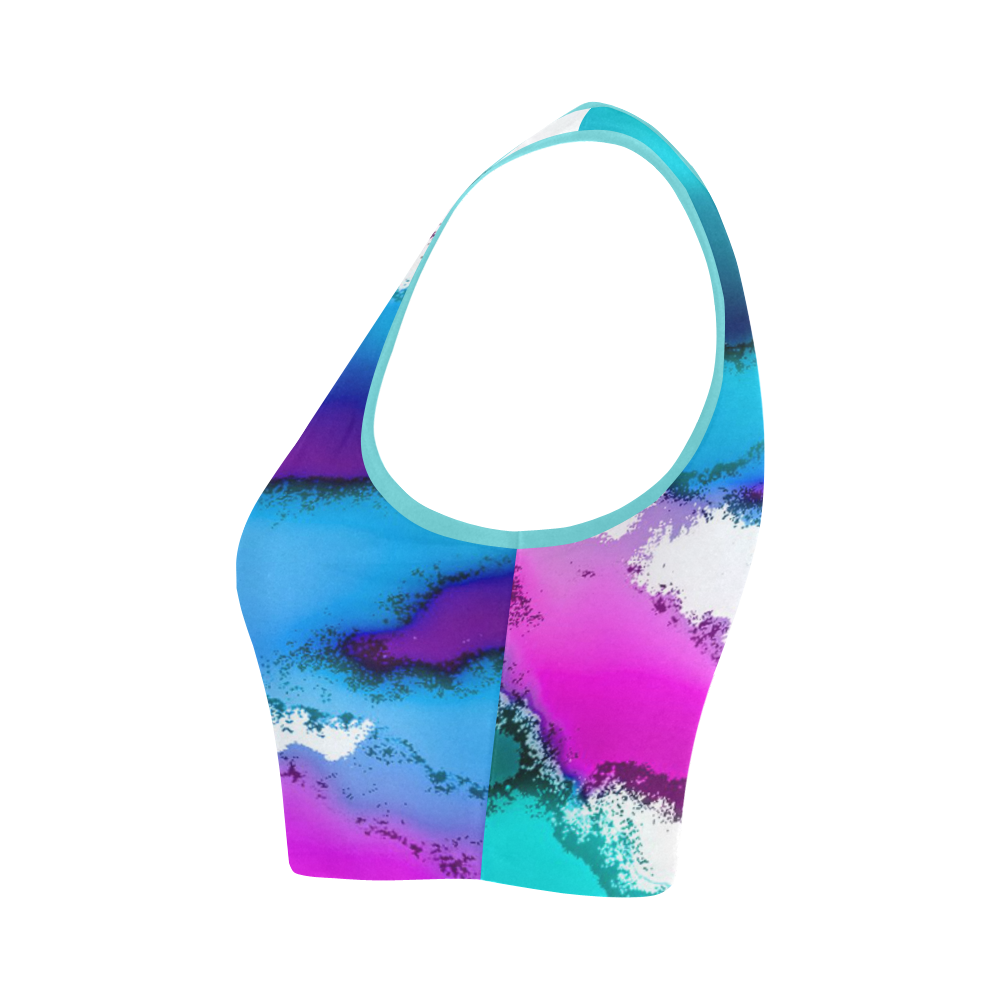 abstract fantasy 29B by FeelGood Women's Crop Top (Model T42)