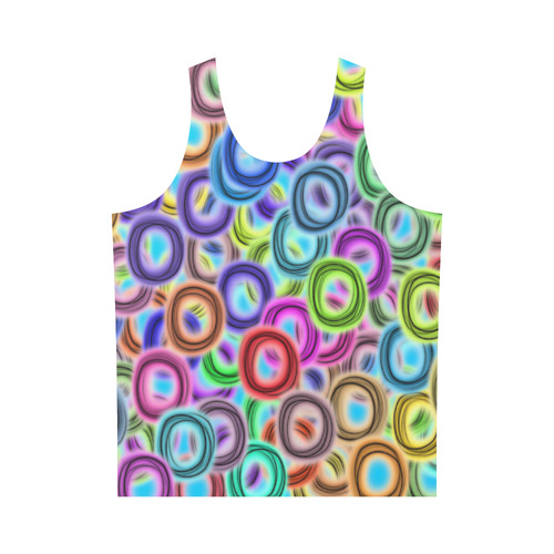 Colorful ovals All Over Print Tank Top for Men (Model T43)