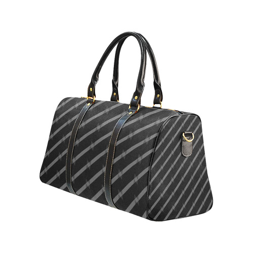 black and gray New Waterproof Travel Bag/Large (Model 1639)