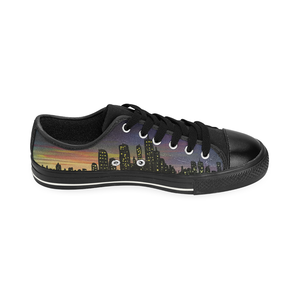 City Lights Men's Classic Canvas Shoes (Model 018)