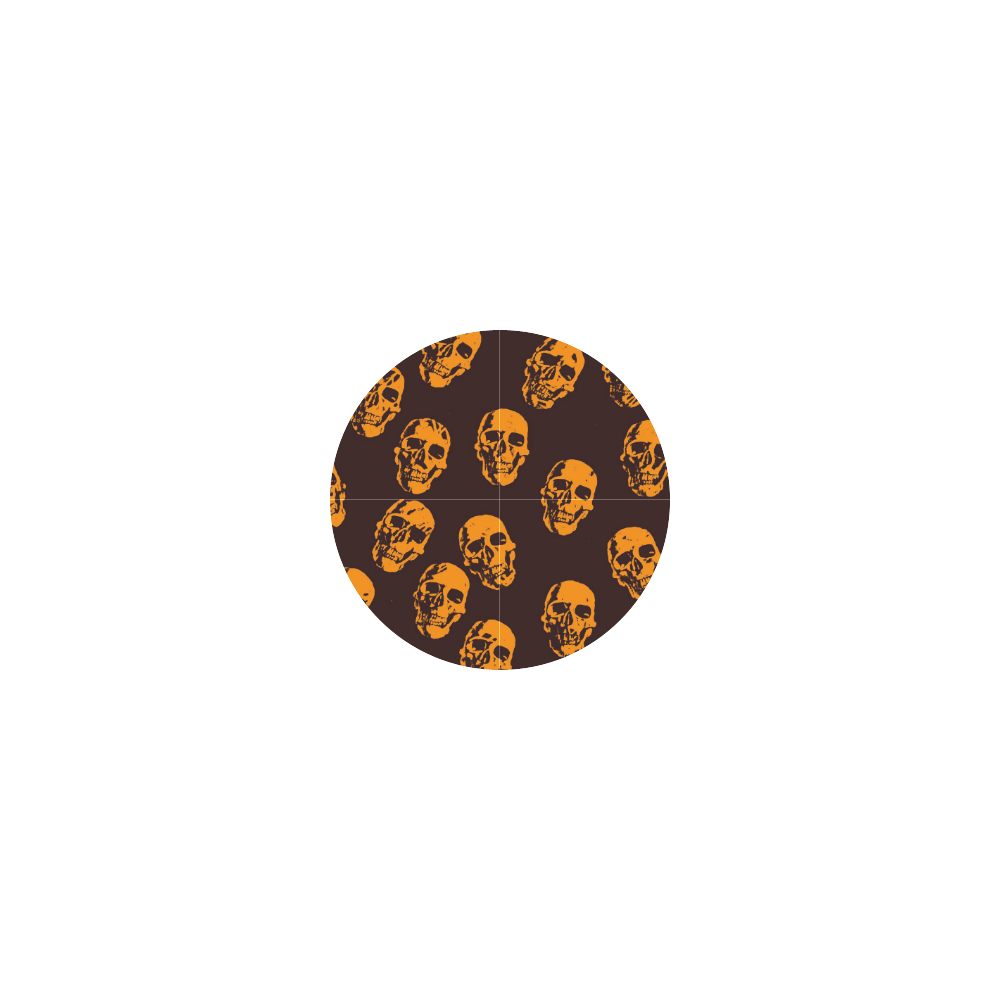 Hot Skulls,orange by JamColors Neoprene Water Bottle Pouch/Large