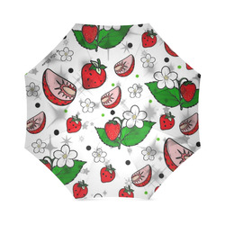 Strawberry Popart by Nico Bielow Foldable Umbrella (Model U01)