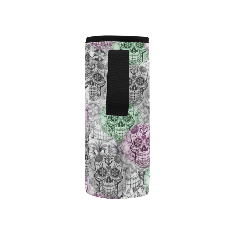 Skulls 1117B by JamColors Neoprene Water Bottle Pouch/Small