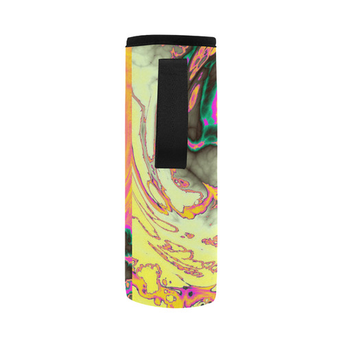 stormy marbled 3 by JamColors Neoprene Water Bottle Pouch/Large