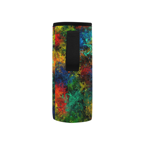 squiggly abstract A by JamColors Neoprene Water Bottle Pouch/Small