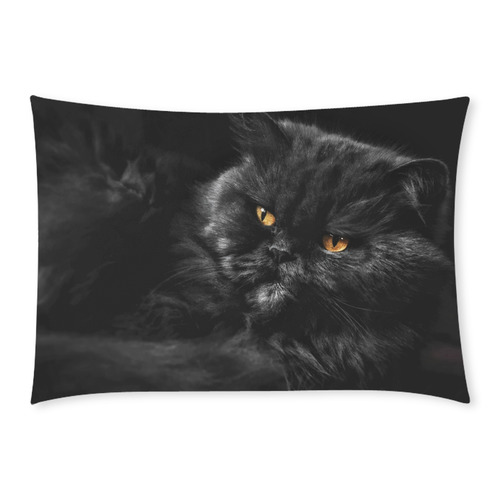 Black Cat Custom Rectangle Pillow Case 20x30 (One Side)