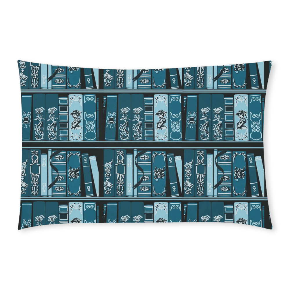 Blue Vintage Books 3-Piece Bedding Set