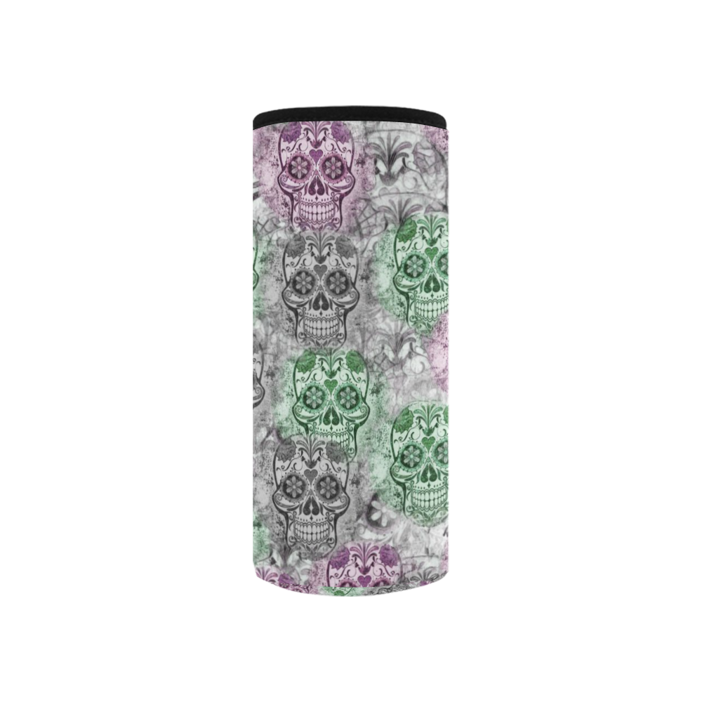 Skulls 1117B by JamColors Neoprene Water Bottle Pouch/Small