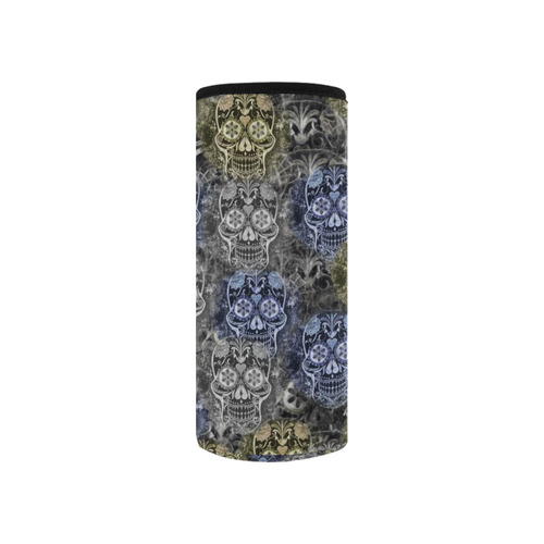Skulls 1117C by JamColors Neoprene Water Bottle Pouch/Small