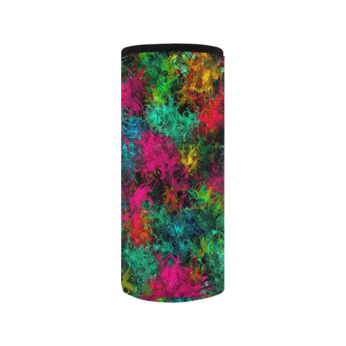 squiggly abstract B by JamColors Neoprene Water Bottle Pouch/Medium