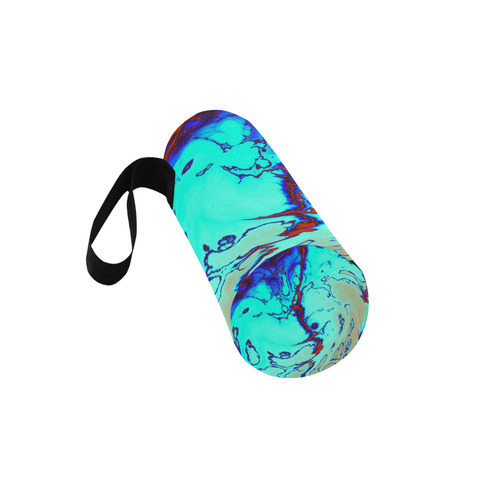 stormy marbled 2 by JamColors Neoprene Water Bottle Pouch/Large