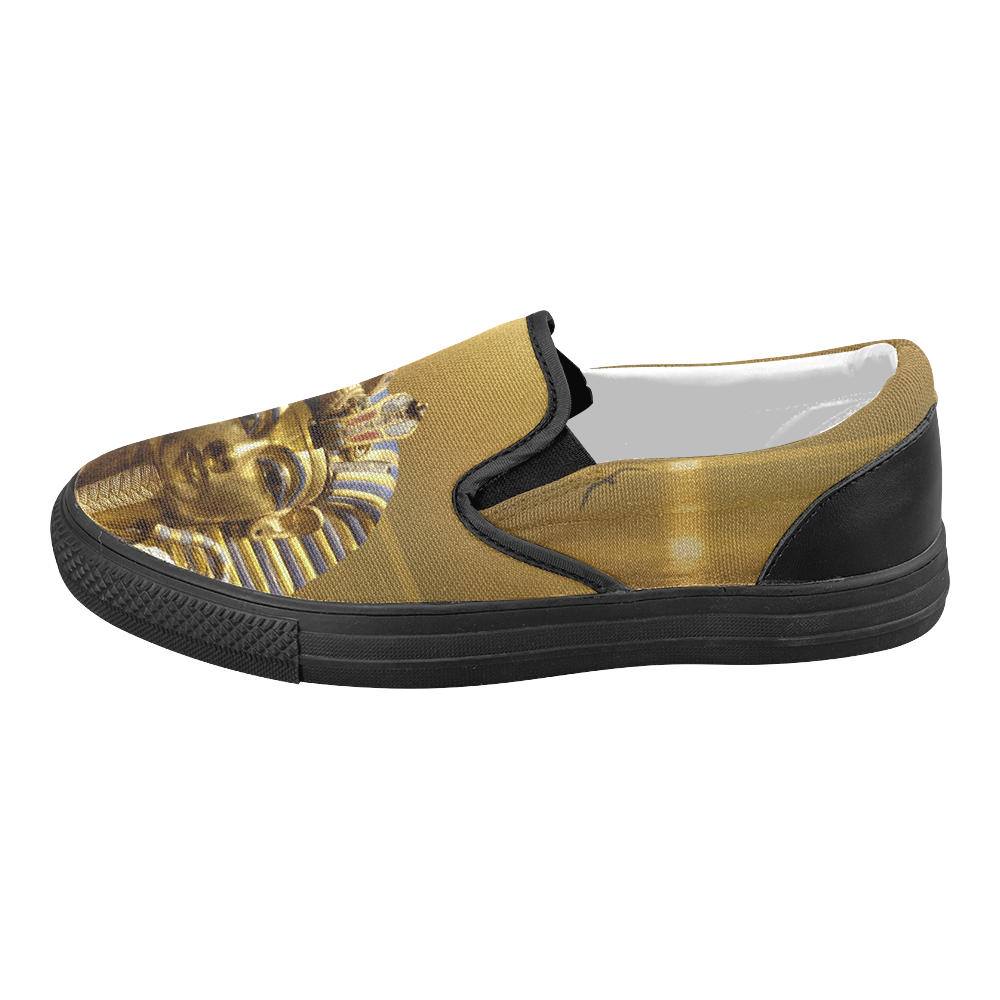 Egypt King Tut Women's Slip-on Canvas Shoes (Model 019)
