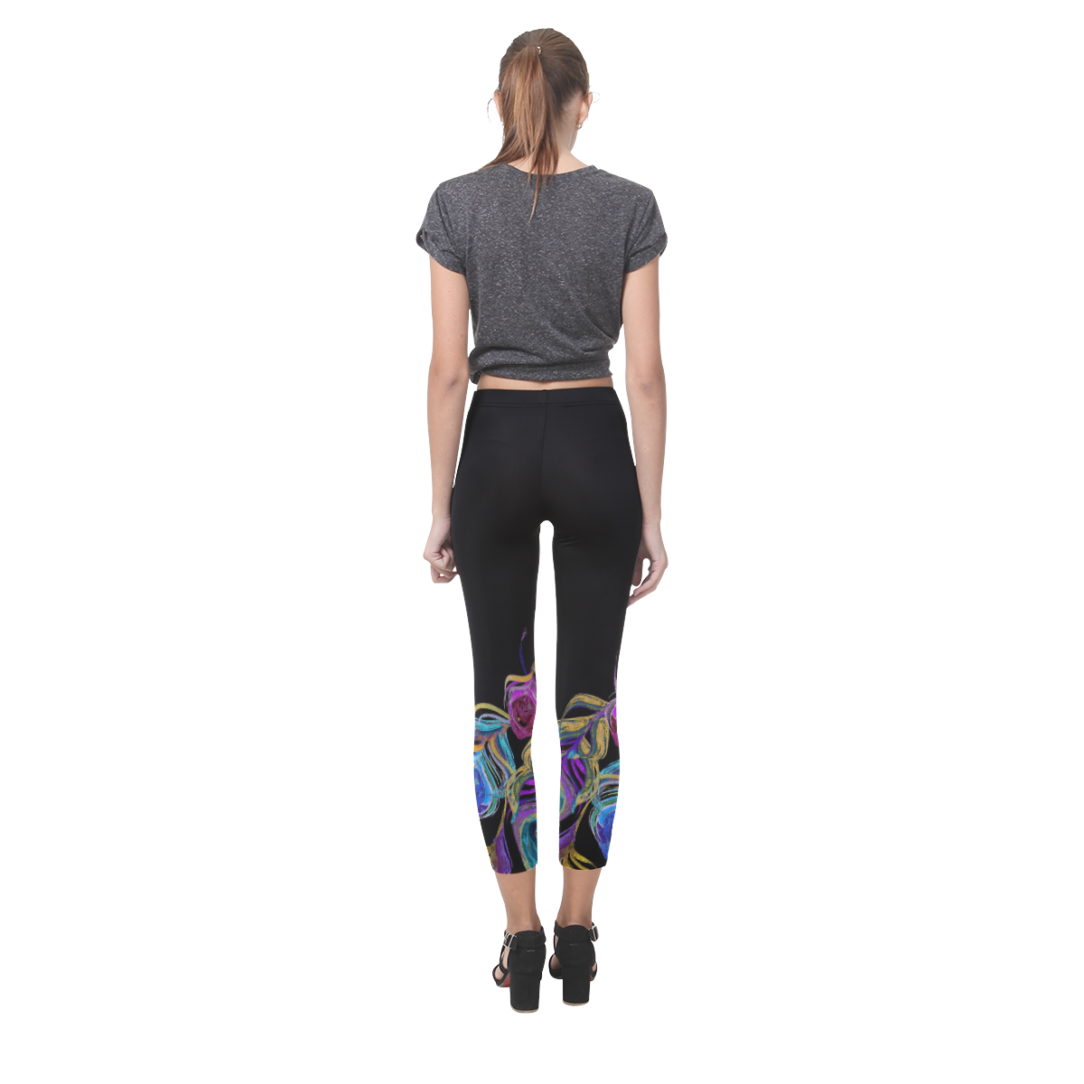 peacock1 Capri Legging (Model L02)