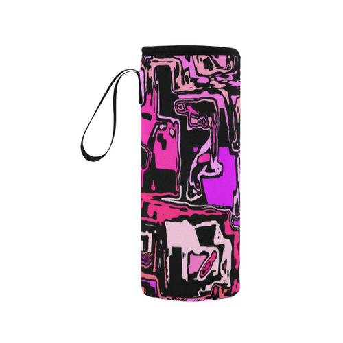 modern abstract 47B by JamColors Neoprene Water Bottle Pouch/Medium