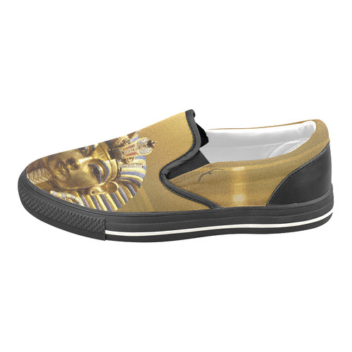 Egypt King Tut Slip-on Canvas Shoes for Kid (Model 019)