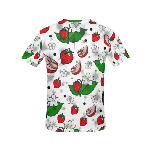 Strawberry Popart by Nico Bielow All Over Print T-Shirt for Women (USA Size) (Model T40)