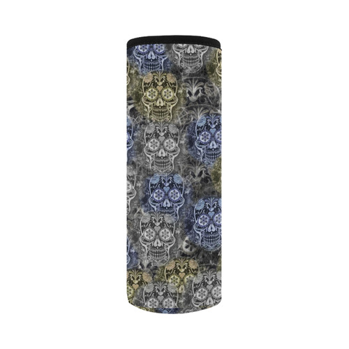 Skulls 1117C by JamColors Neoprene Water Bottle Pouch/Large