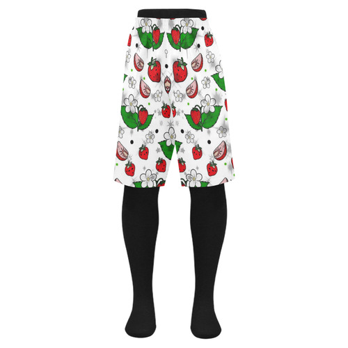 Strawberry Popart by Nico Bielow Men's Swim Trunk (Model L21)