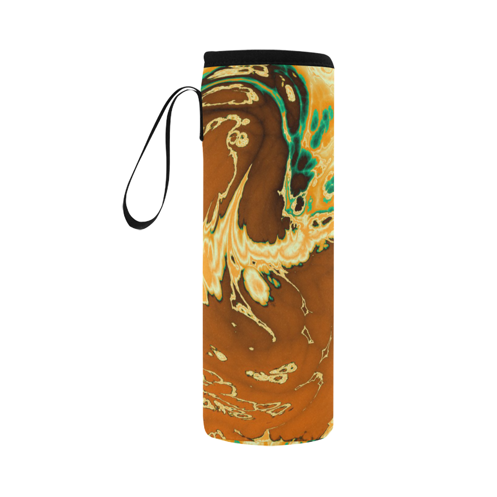 stormy marbled 4 by JamColors Neoprene Water Bottle Pouch/Large