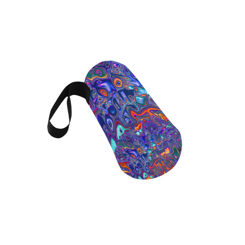 melted fractal 1B by JamColors Neoprene Water Bottle Pouch/Small