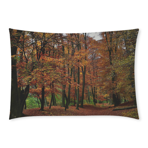 Autumn Trail Custom Rectangle Pillow Case 20x30 (One Side)
