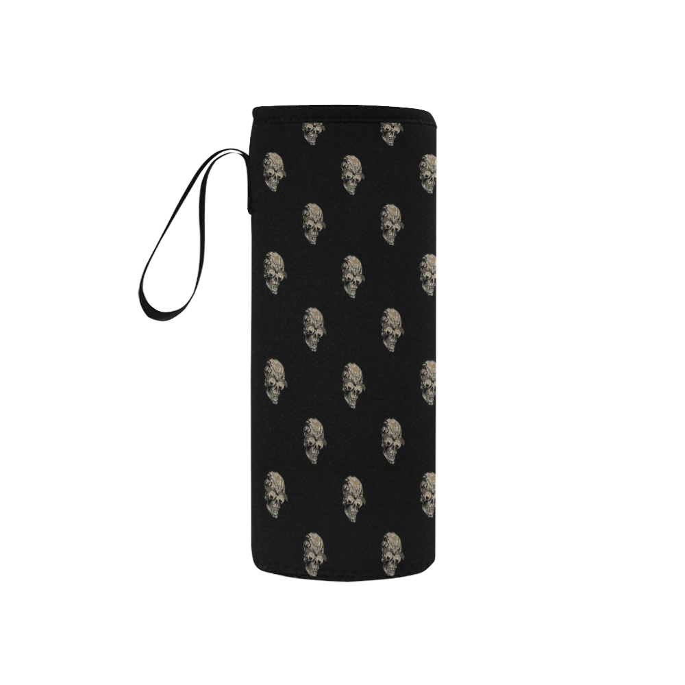 sparkling skulls by JamColors Neoprene Water Bottle Pouch/Small