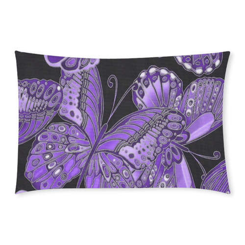 Purple Butterfly Pattern 3-Piece Bedding Set