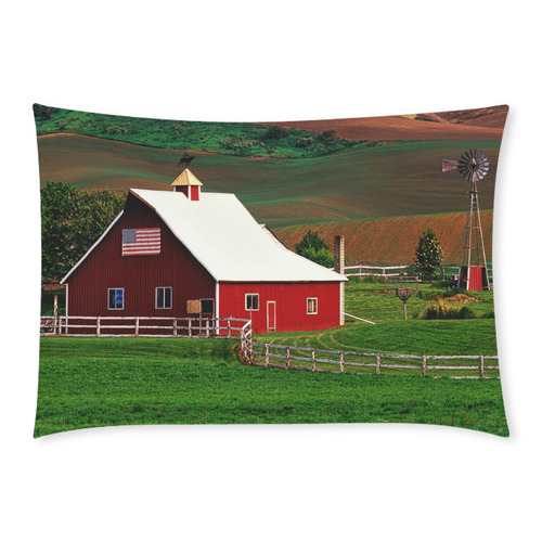 American Farm Custom Rectangle Pillow Case 20x30 (One Side)