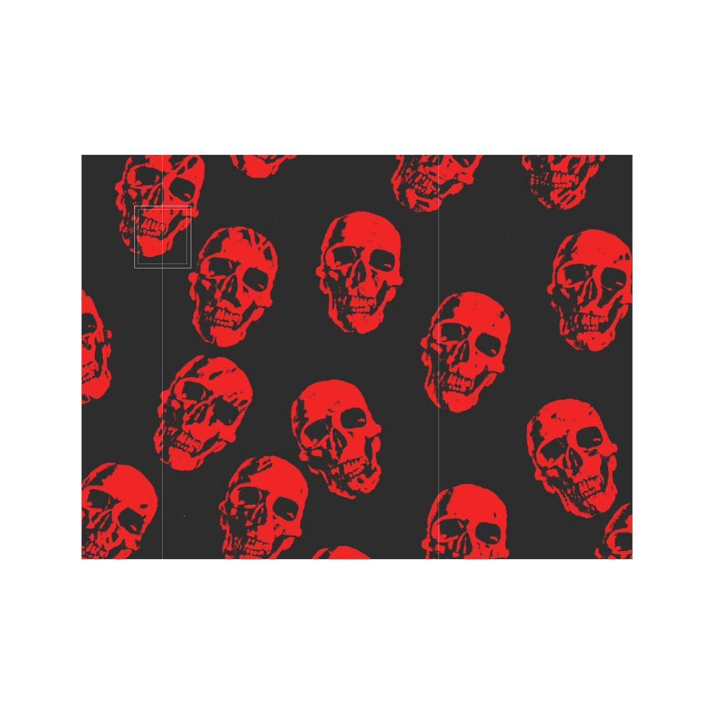 Hot Skulls,red by JamColors Neoprene Water Bottle Pouch/Small