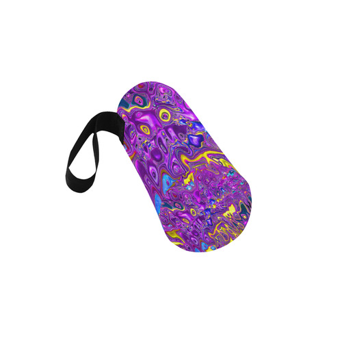 melted fractal 1A by JamColors Neoprene Water Bottle Pouch/Medium