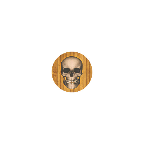 skull on wooden planks B by JamColors Neoprene Water Bottle Pouch/Small