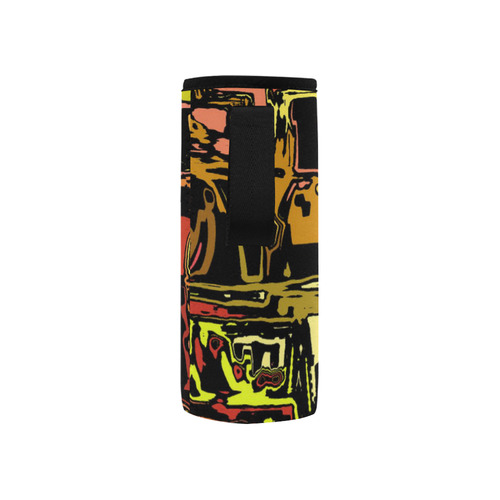 modern abstract 47C by JamColors Neoprene Water Bottle Pouch/Small