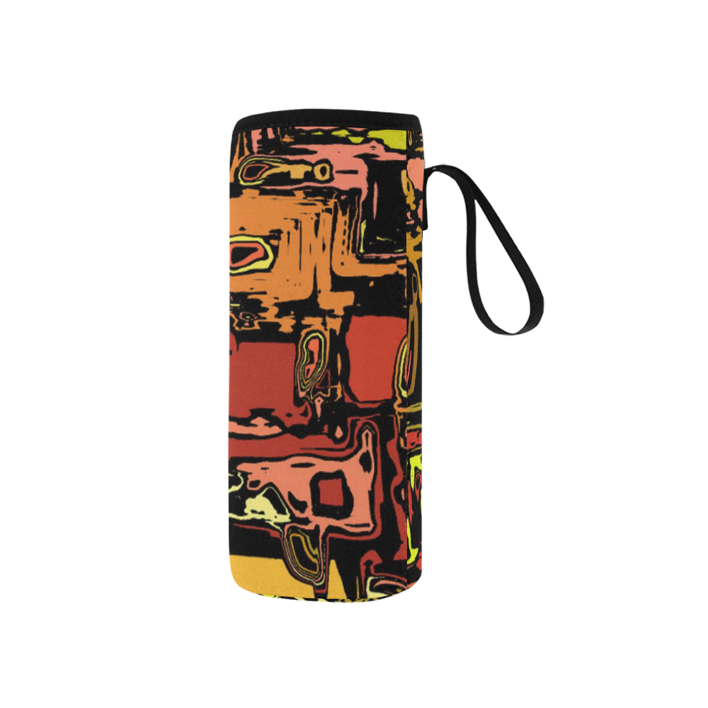 modern abstract 47C by JamColors Neoprene Water Bottle Pouch/Small