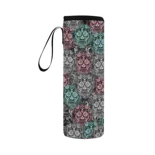 Skulls 1117D by JamColors Neoprene Water Bottle Pouch/Large