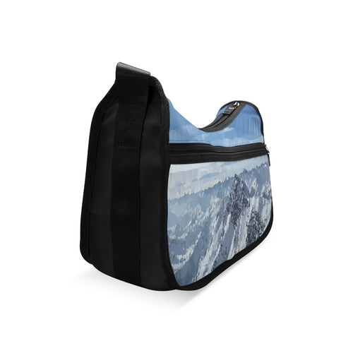 Mountain Snow Christmas Geometric Landscape Crossbody Bags (Model 1616)