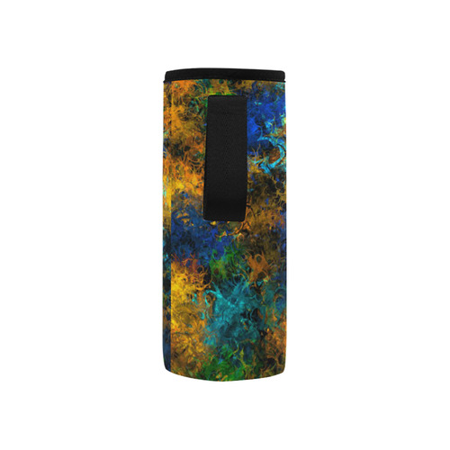 squiggly abstract C by JamColors Neoprene Water Bottle Pouch/Small