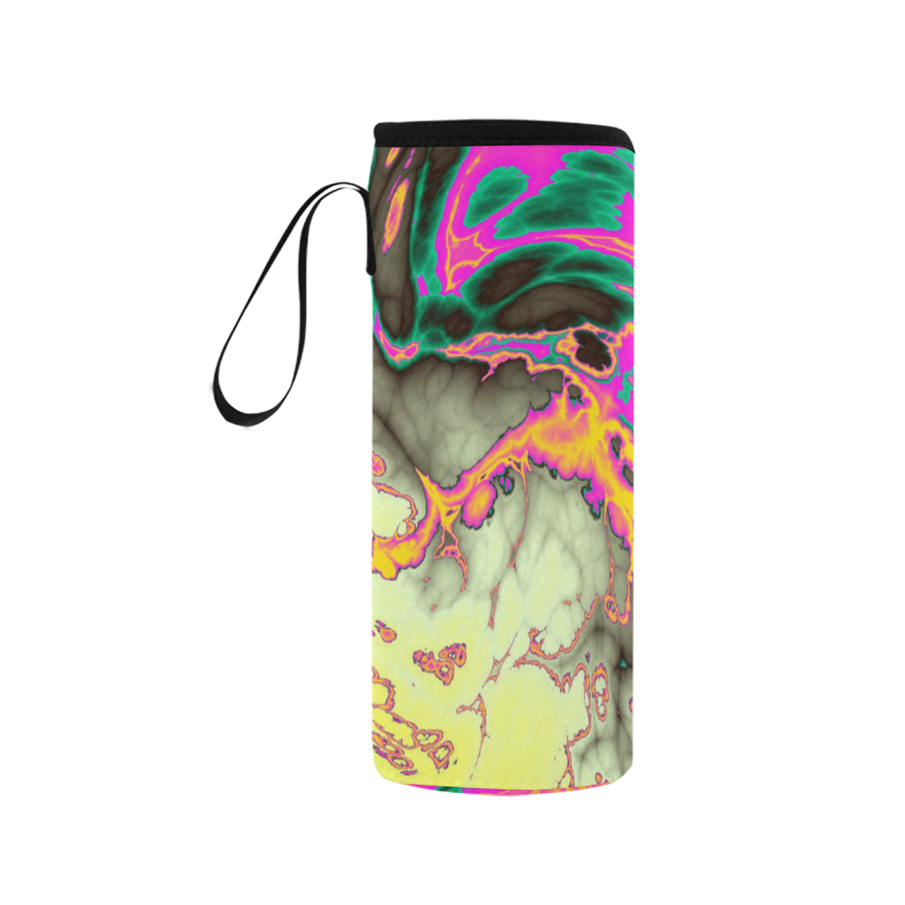 stormy marbled 3 by JamColors Neoprene Water Bottle Pouch/Medium