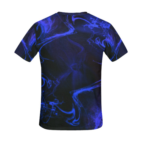Blue wisp All Over Print T-Shirt for Men (USA Size) (Model T40)