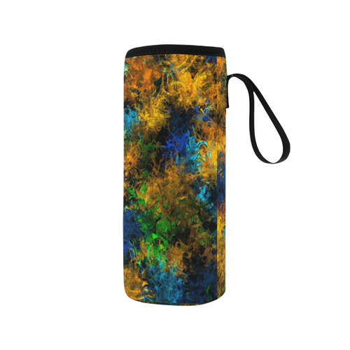 squiggly abstract C by JamColors Neoprene Water Bottle Pouch/Medium