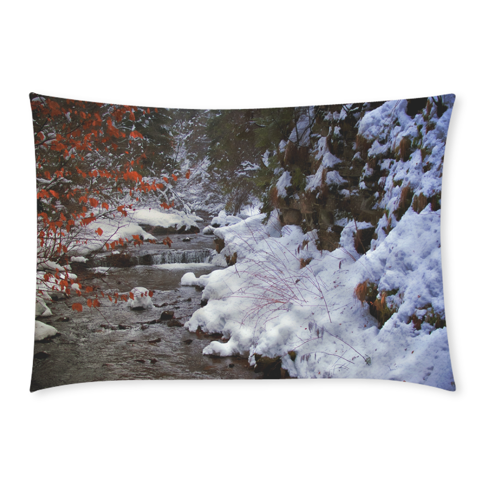 December Stream Custom Rectangle Pillow Case 20x30 (One Side)