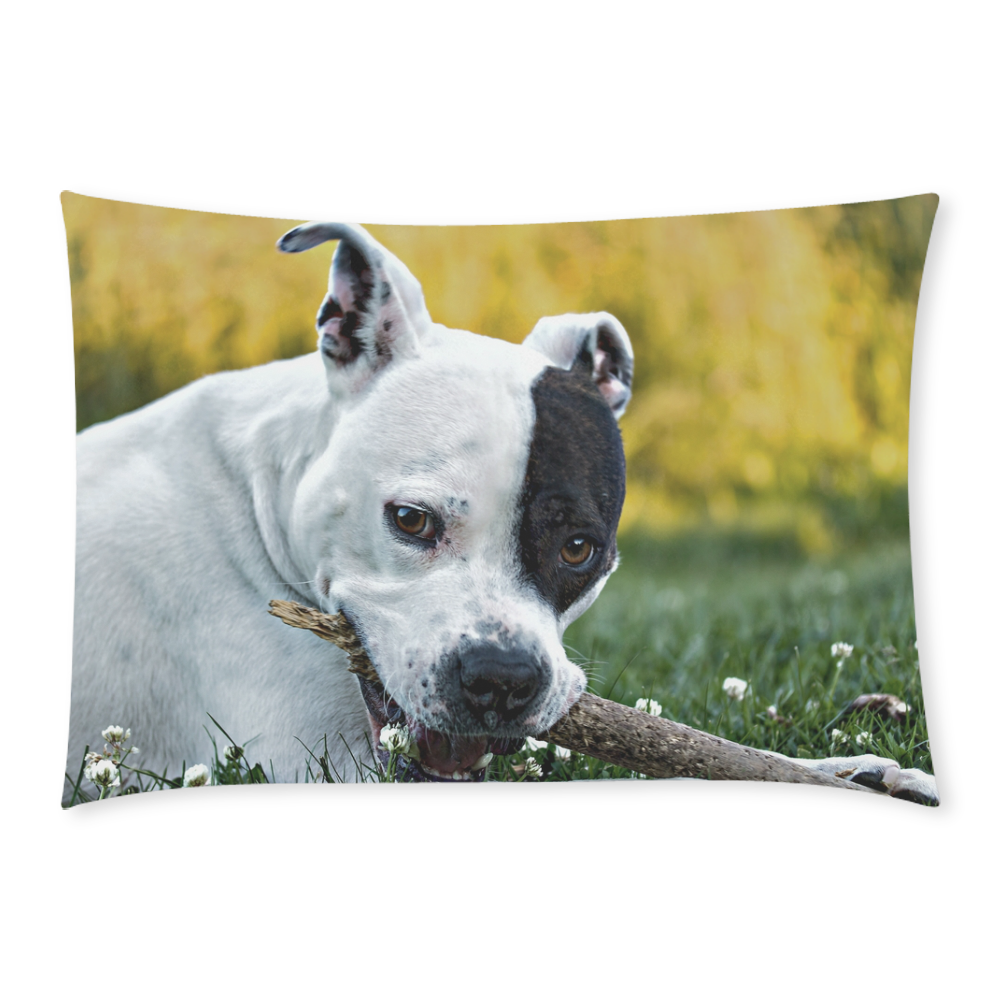 American Stafforshire Terrier Custom Rectangle Pillow Case 20x30 (One Side)
