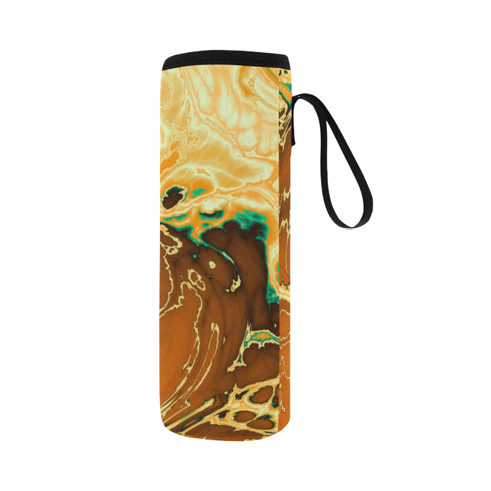 stormy marbled 4 by JamColors Neoprene Water Bottle Pouch/Large