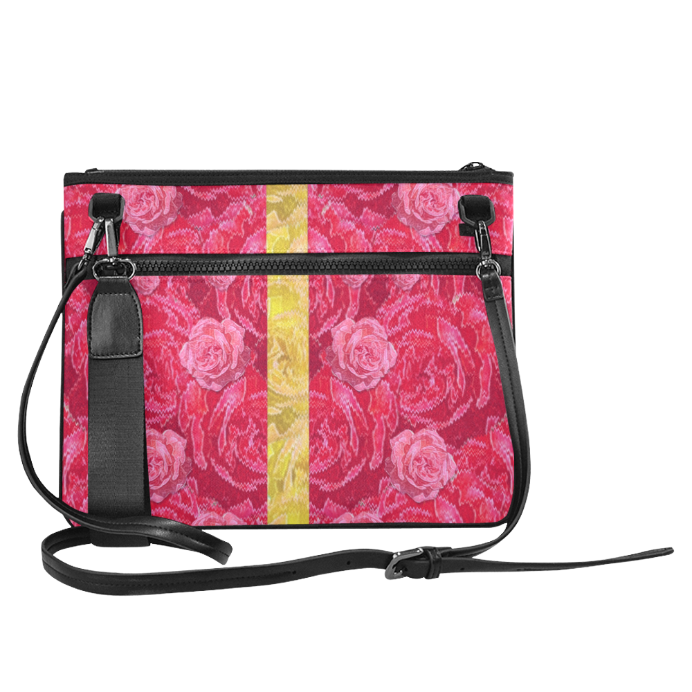 Rose and roses and another rose Slim Clutch Bag (Model 1668)