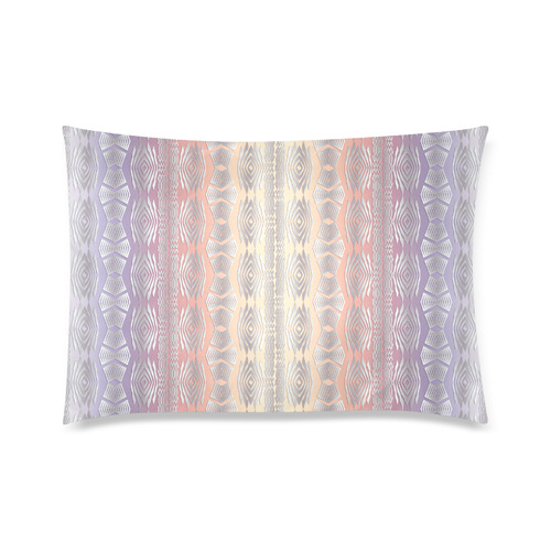 Ethnic gradient pattern Custom Zippered Pillow Case 20"x30"(Twin Sides)