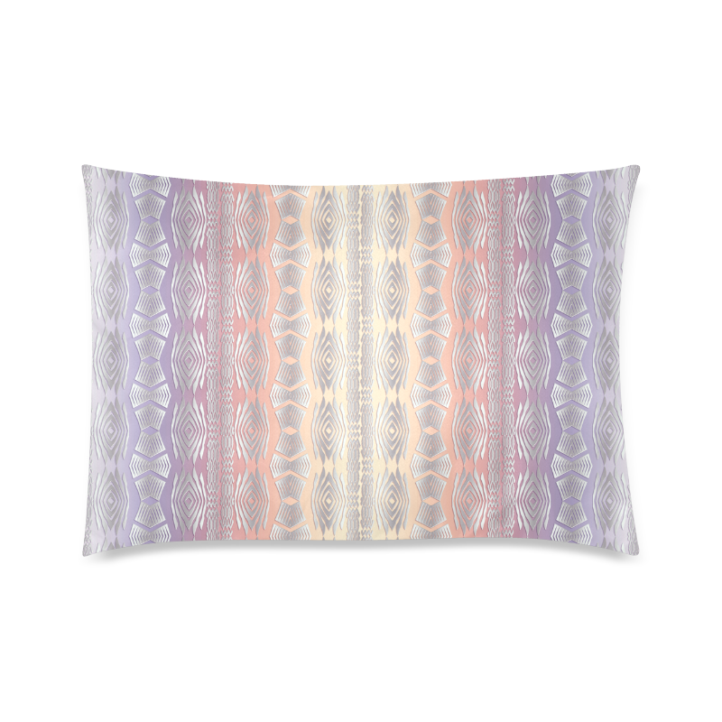 Ethnic gradient pattern Custom Zippered Pillow Case 20"x30"(Twin Sides)