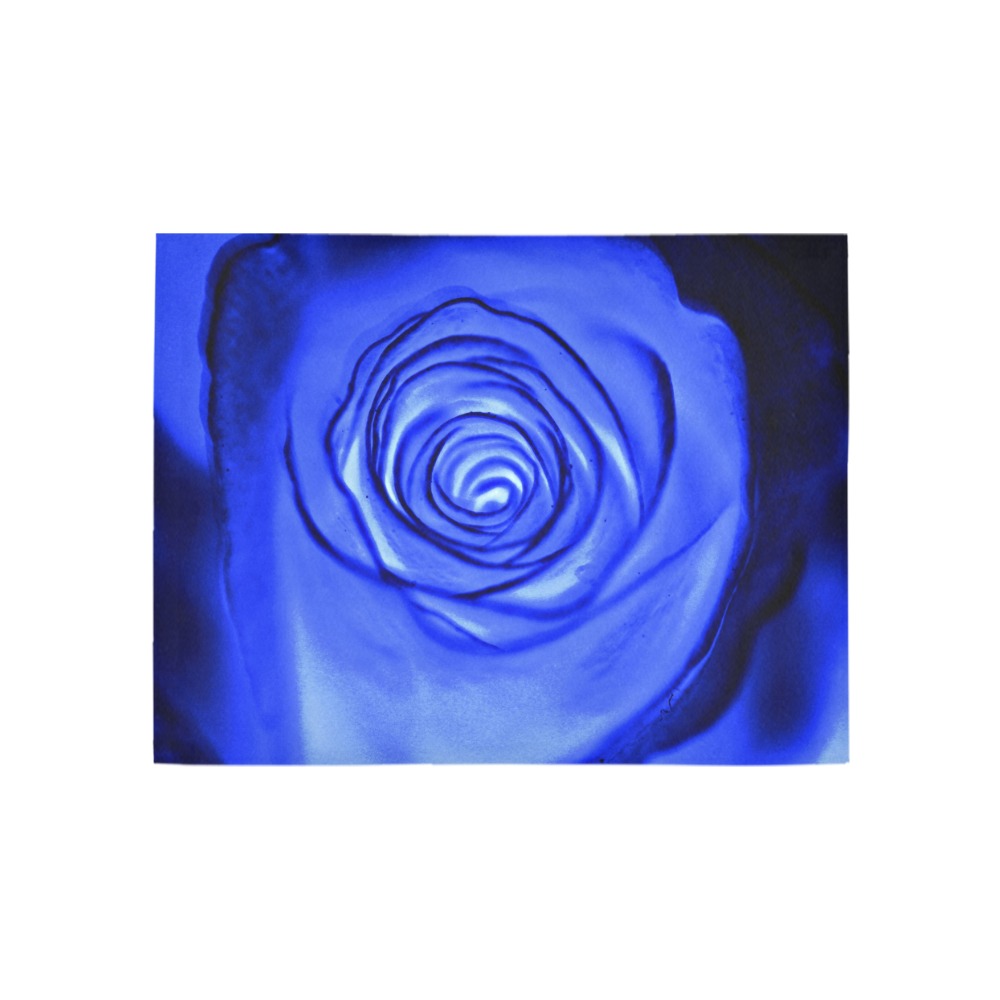 Blue Rose Area Rug 5'3''x4'