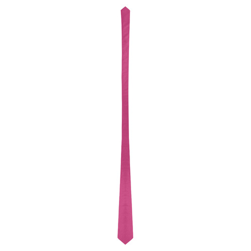 Designer Color Solid Pink Yarrow Classic Necktie (Two Sides)