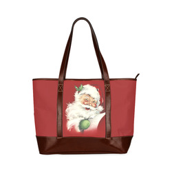 A beautiful vintage santa claus Tote Handbag (Model 1642)