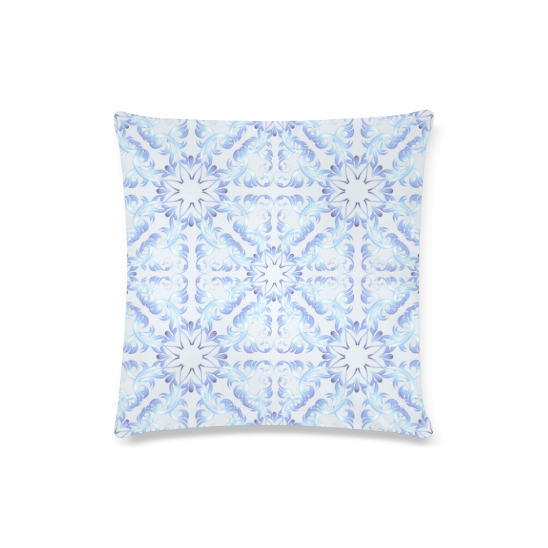 Baroque style pattern, Christmas motif. Custom Zippered Pillow Case 16"x16"(Twin Sides)